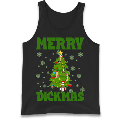 Merry Dickmas Funny Christmas Tank Top