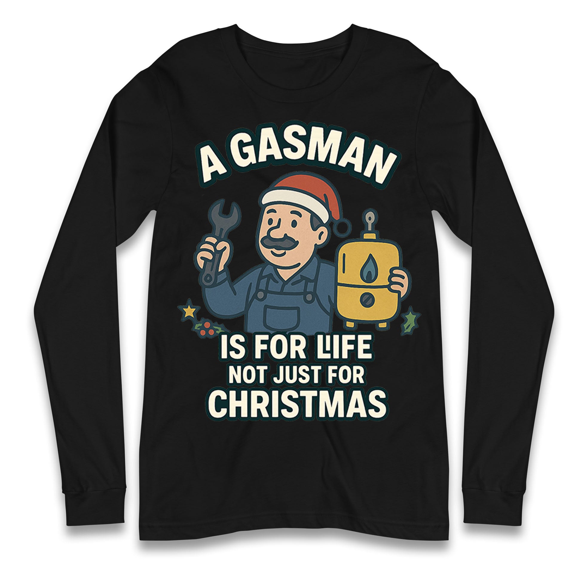 Gasman Christmas Longsleeve T Shirt