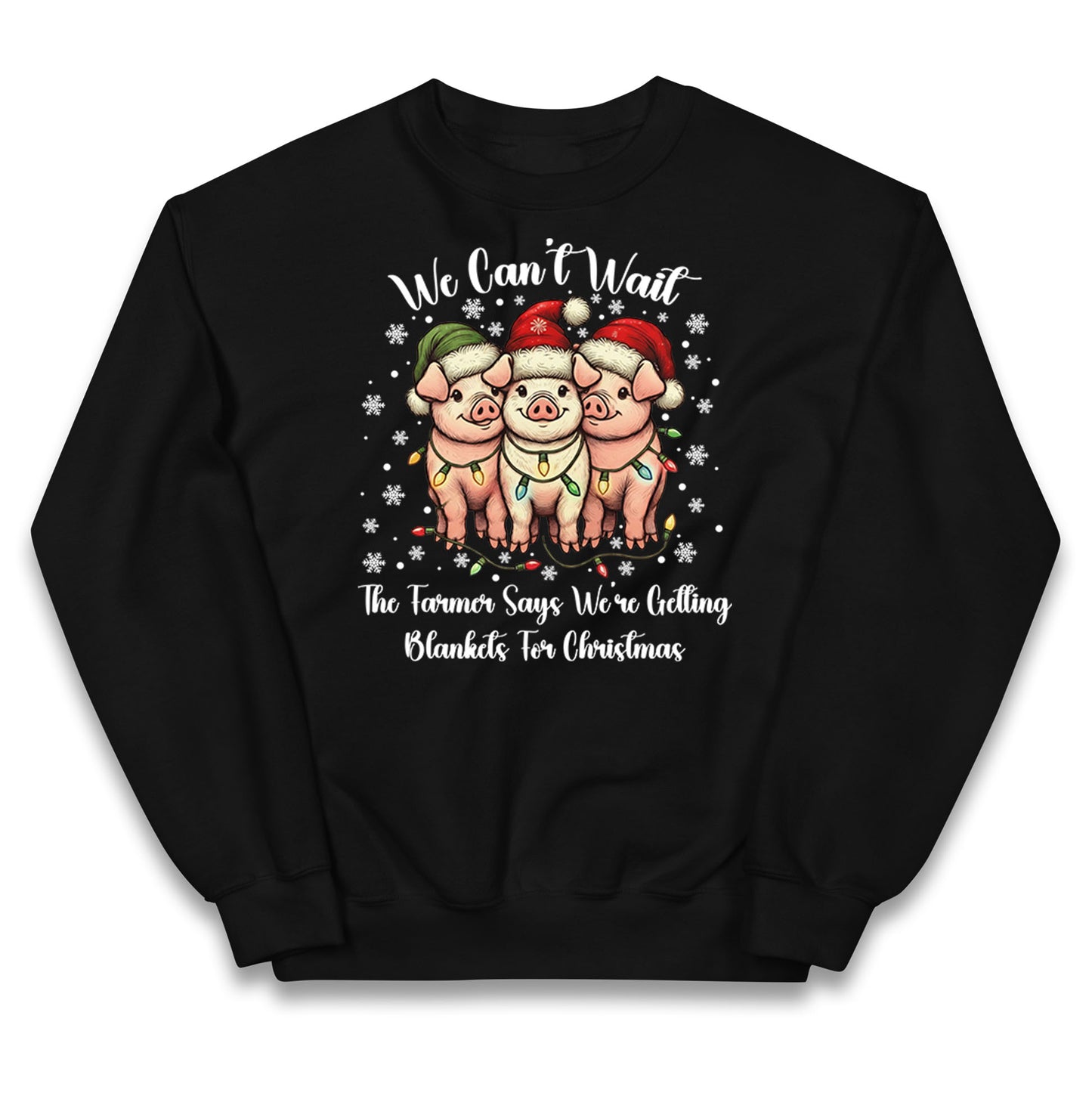 Three Pigs Christmas Kids Jumper