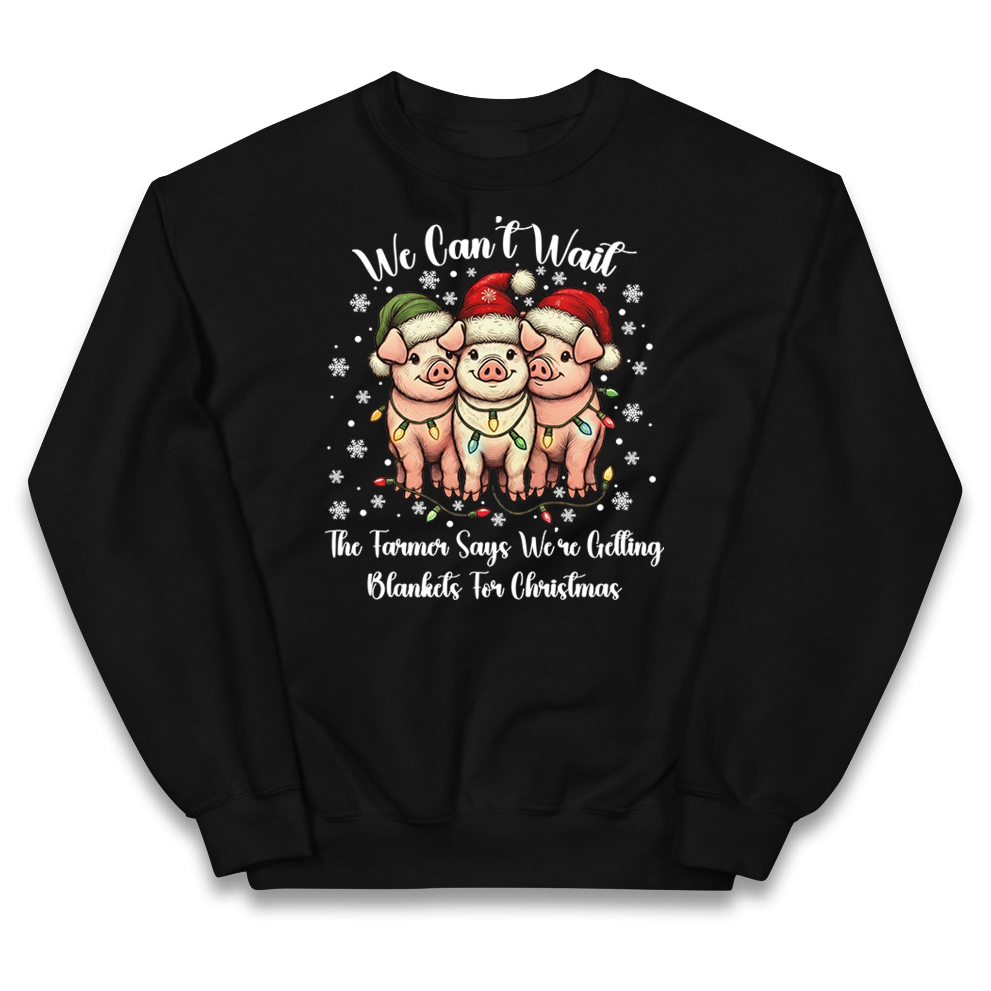 Three Pigs Christmas Kids Jumper