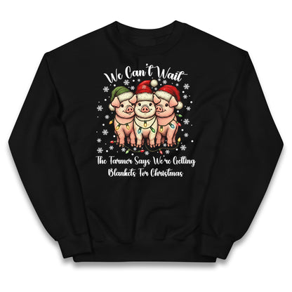 Three Pigs Christmas Kids Jumper