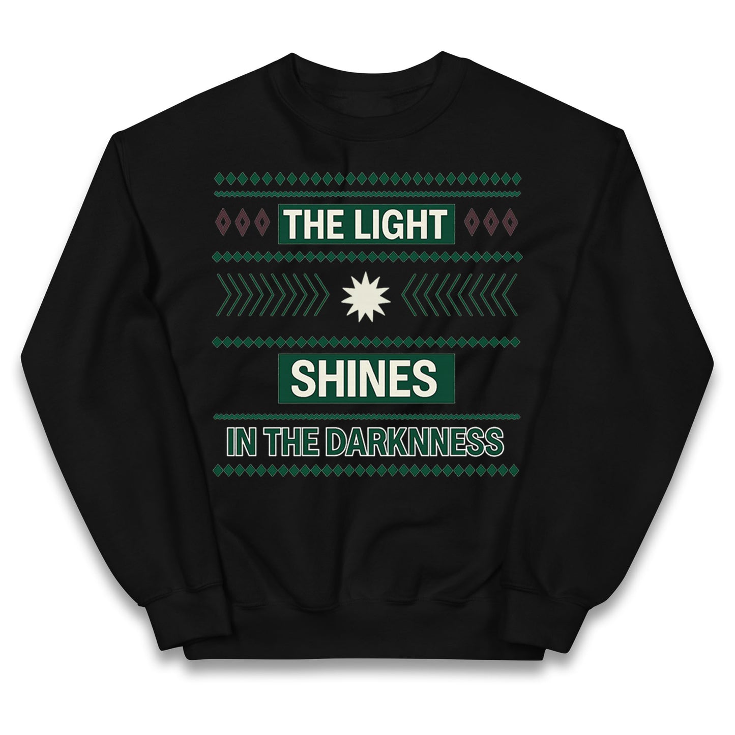 The Light Shines in the Darkness Kids Jumper
