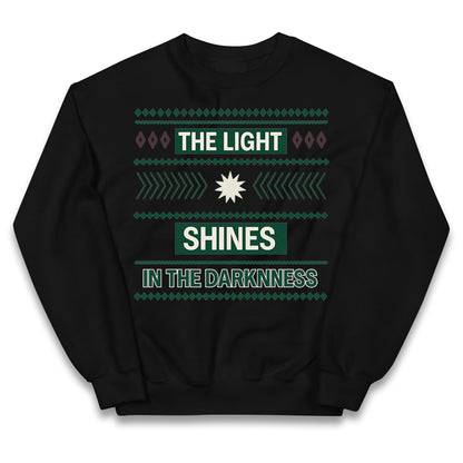 The Light Shines in the Darkness Kids Jumper