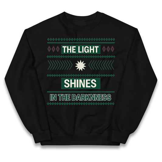 The Light Shines in the Darkness Kids Jumper