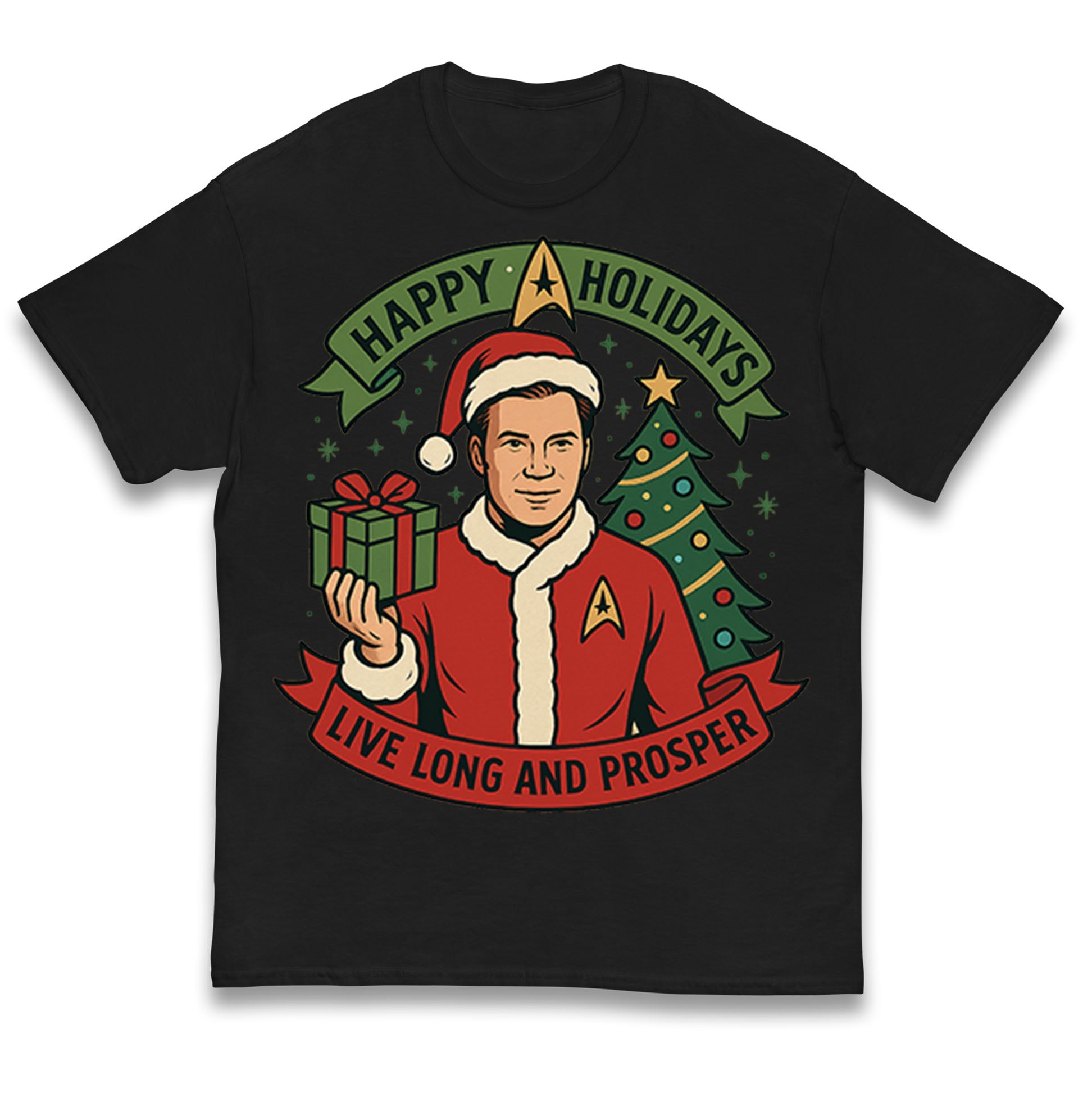 Star Trek Christmas Kids T Shirt