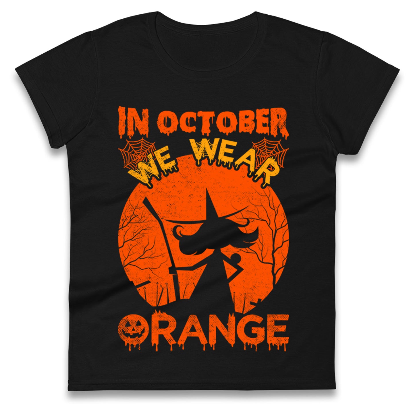 In October We Wear Orange Halloween t shirt

