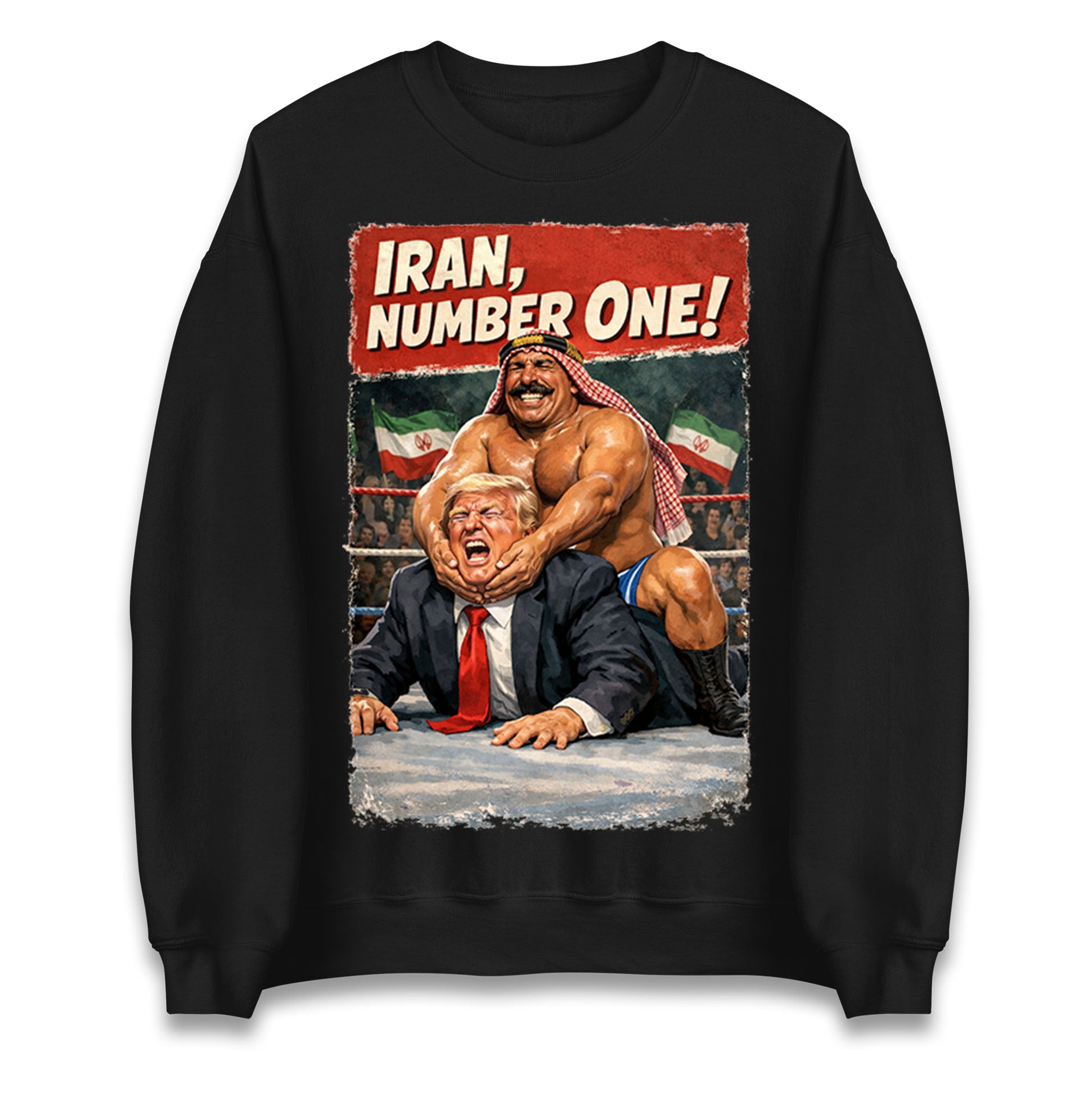Donald Trump Iron Sheik Iran Wrestling Jumper