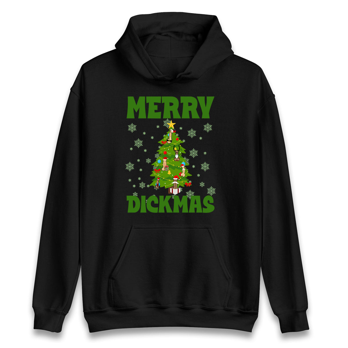Merry Dickmas Funny Christmas Hoodie