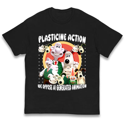Plasticine Action Figure Kids T Shirt