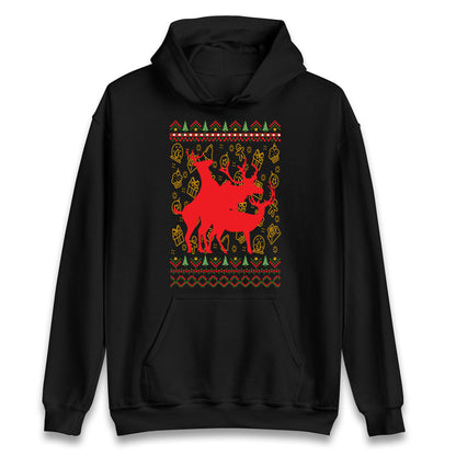 Reindeer Making Fun Christmas Hoodie