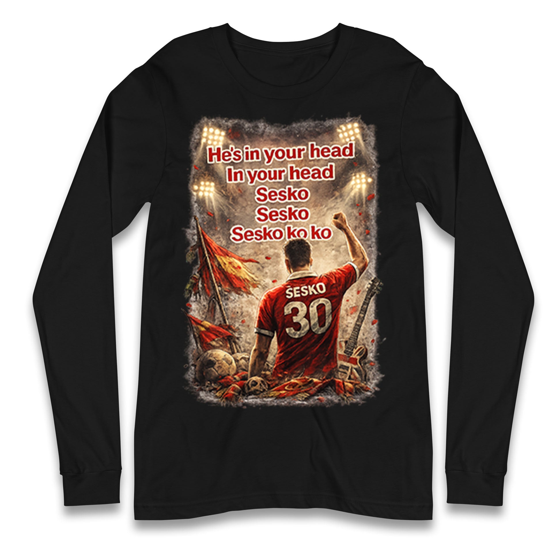 He's in Your Head in Your Head Sesko Sesko Sesko ko ko Longsleeve T Shirt
