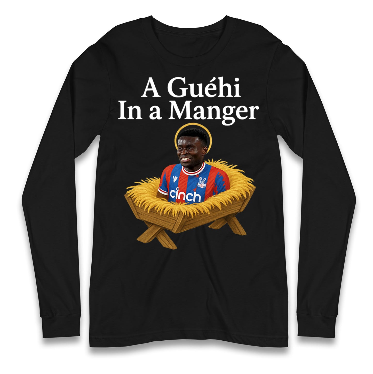 A Guehi In A Manger Marc Guehi Crystal Palace Christmas Long Sleeve Shirt