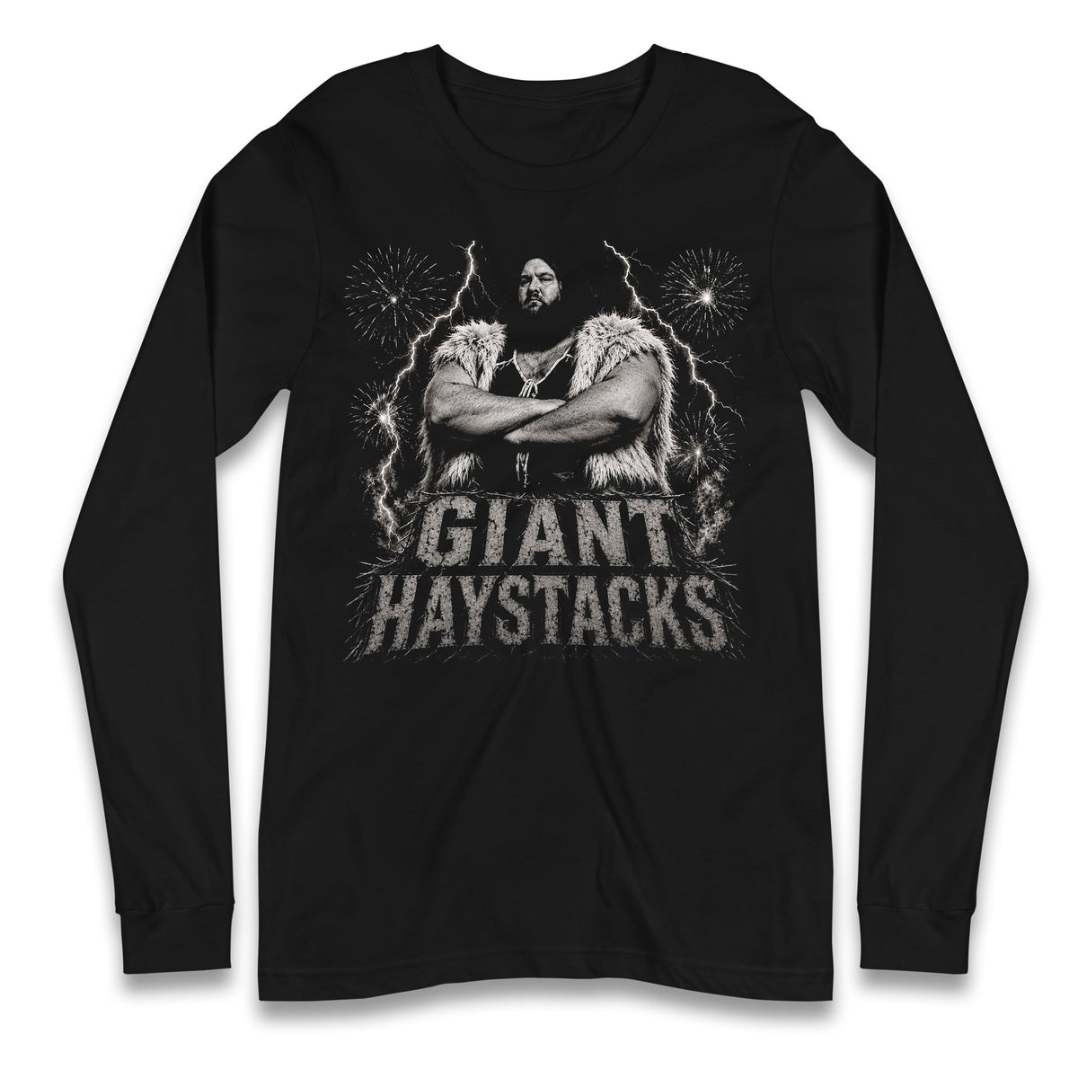 Giant Haystacks Pro Wrestling Longsleeve T Shirt