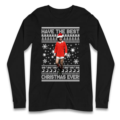 Christmas George Best Longsleeve T Shirt