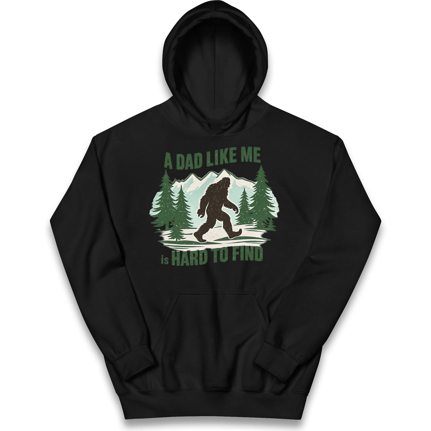 Retro Funny Bigfoot Dad Kids Hoodie