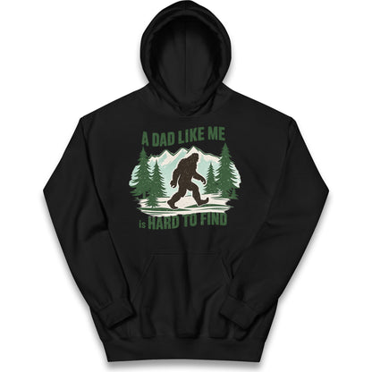 Retro Funny Bigfoot Dad Kids Hoodie