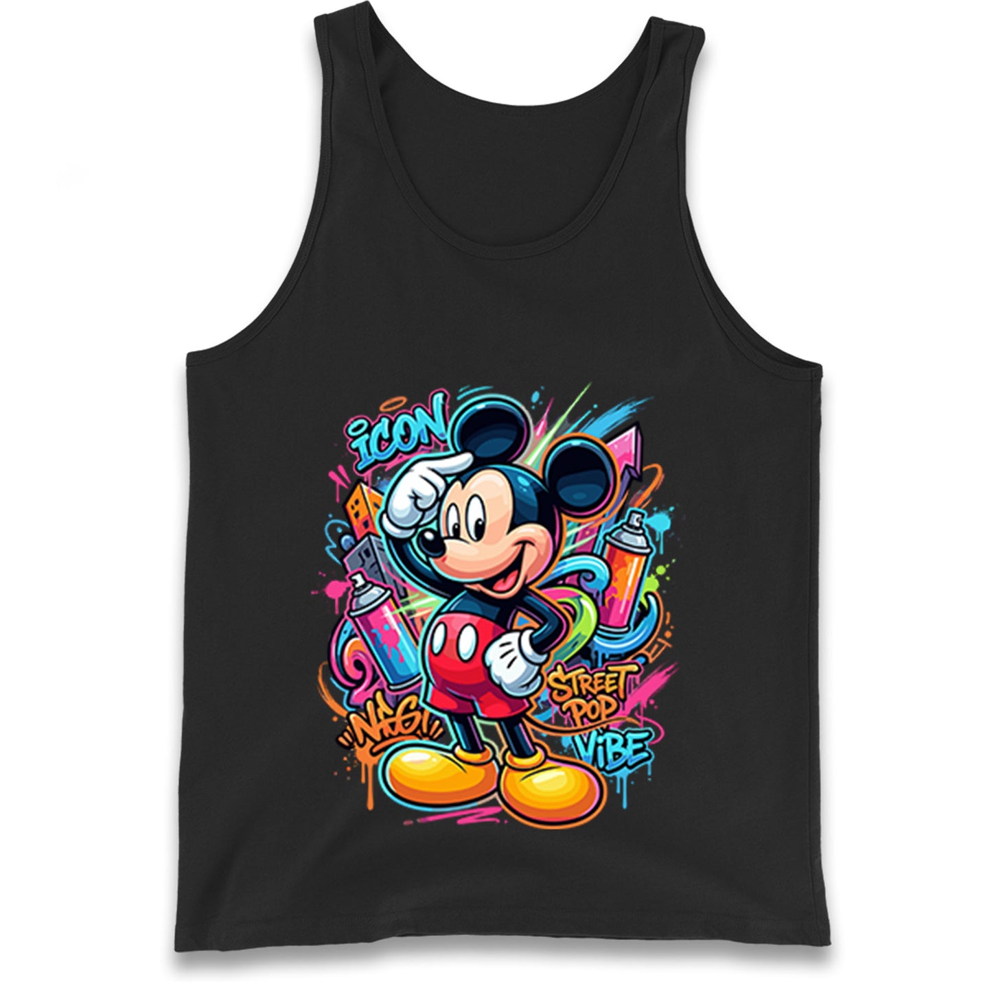 Graffiti Mickey Tank Top