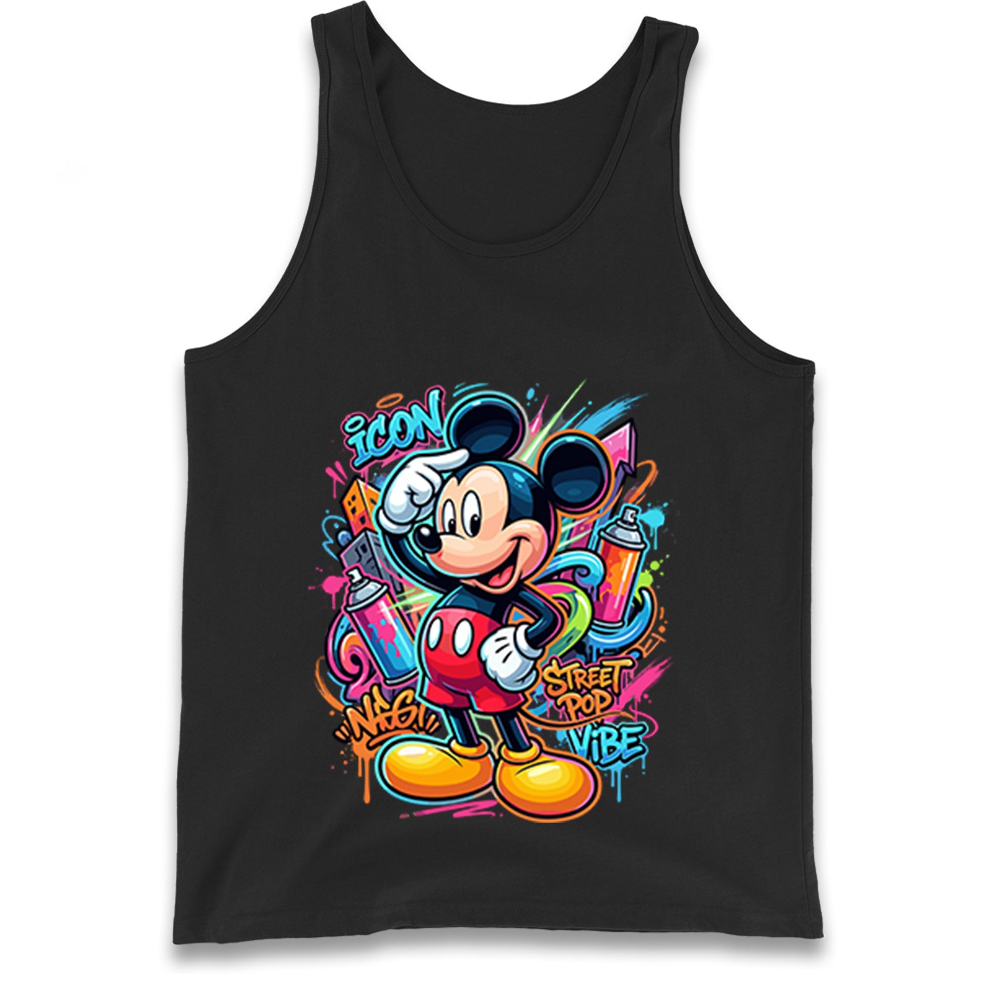 Graffiti Mickey Tank Top