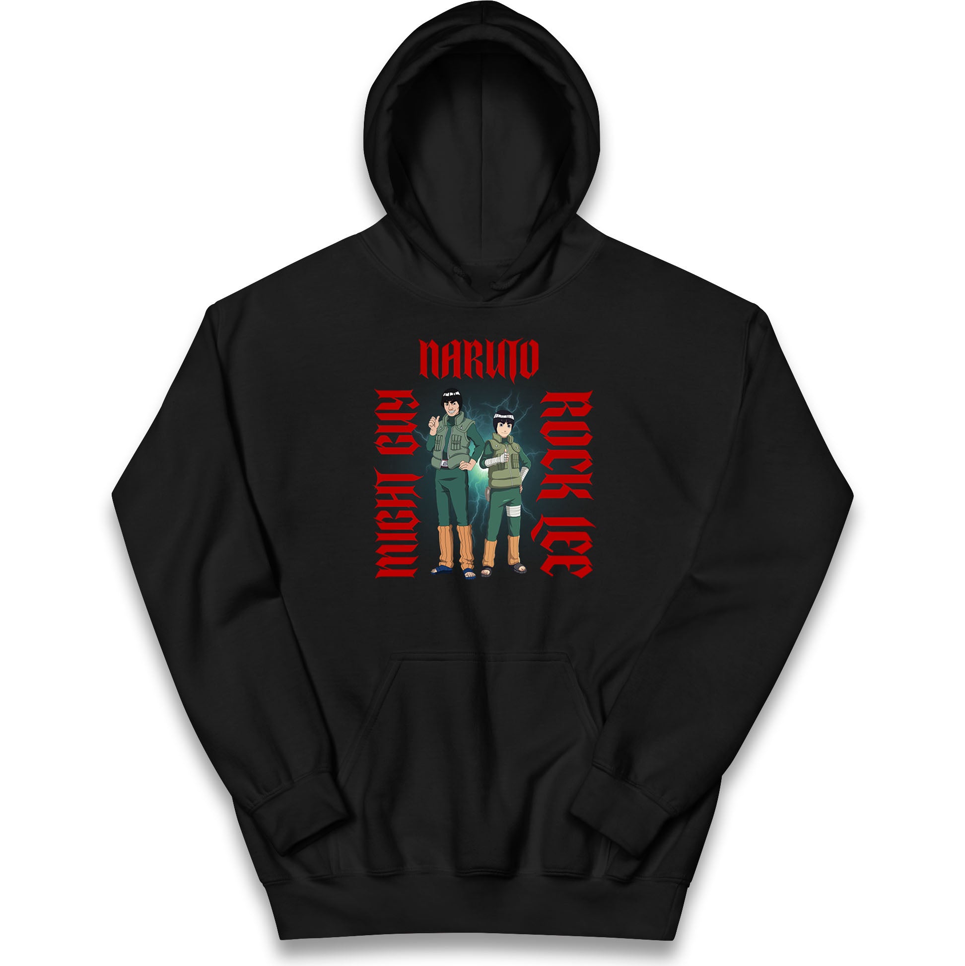 Naruto Might Guy And Rock Lee Hoodie