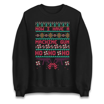 Now I Have A Machine Gun Christmas Jumper