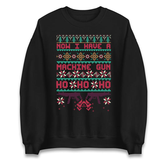 Now I Have A Machine Gun Christmas Jumper