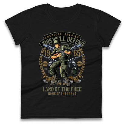American Soldier Ladies T Shirt