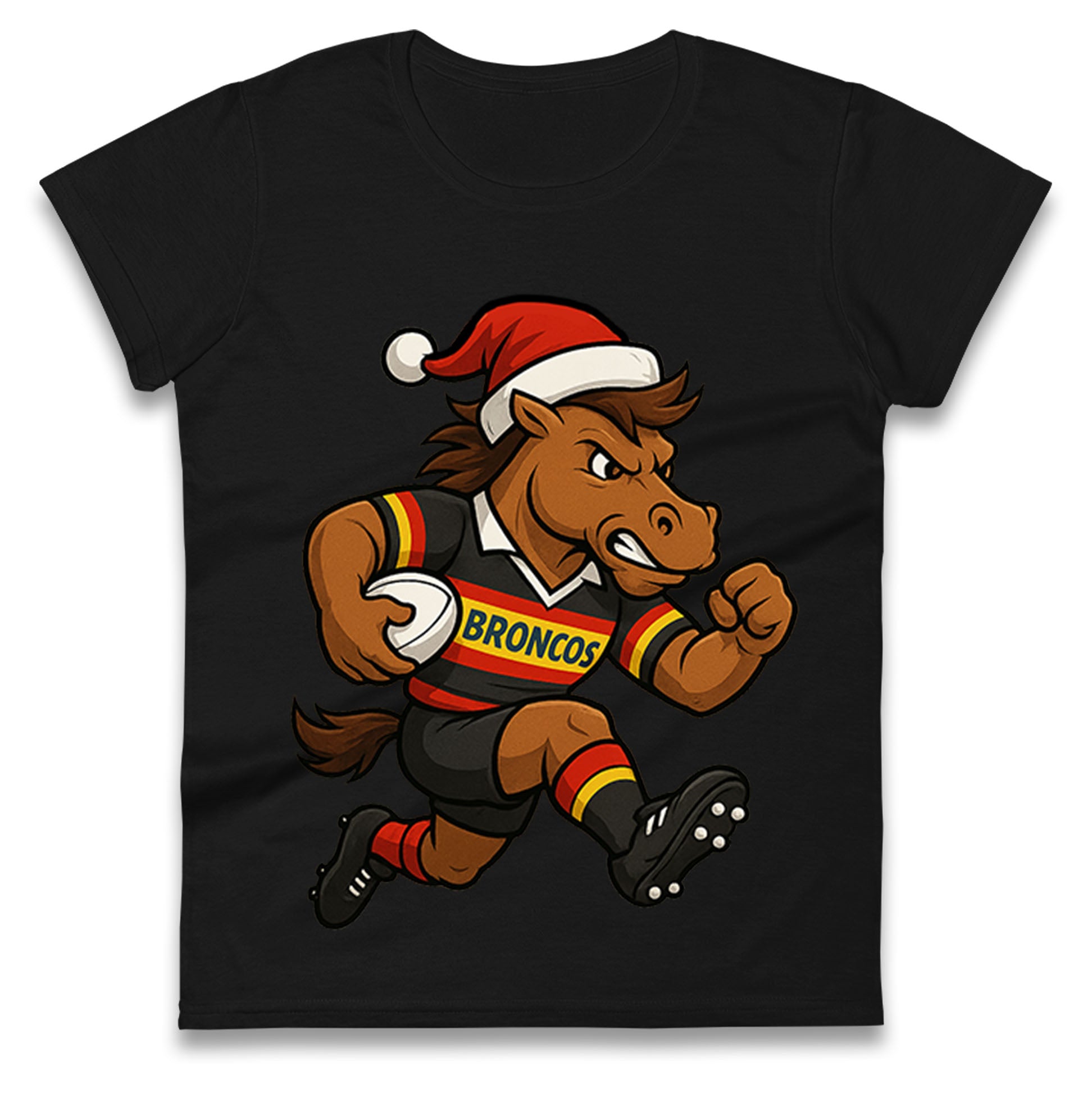 London Broncos Christmas Ladies T Shirt