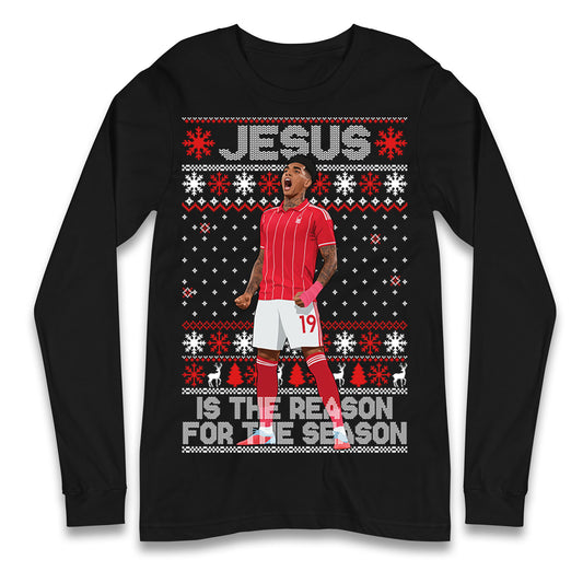 Nottm Forest FC Christmas Longsleeve T Shirt