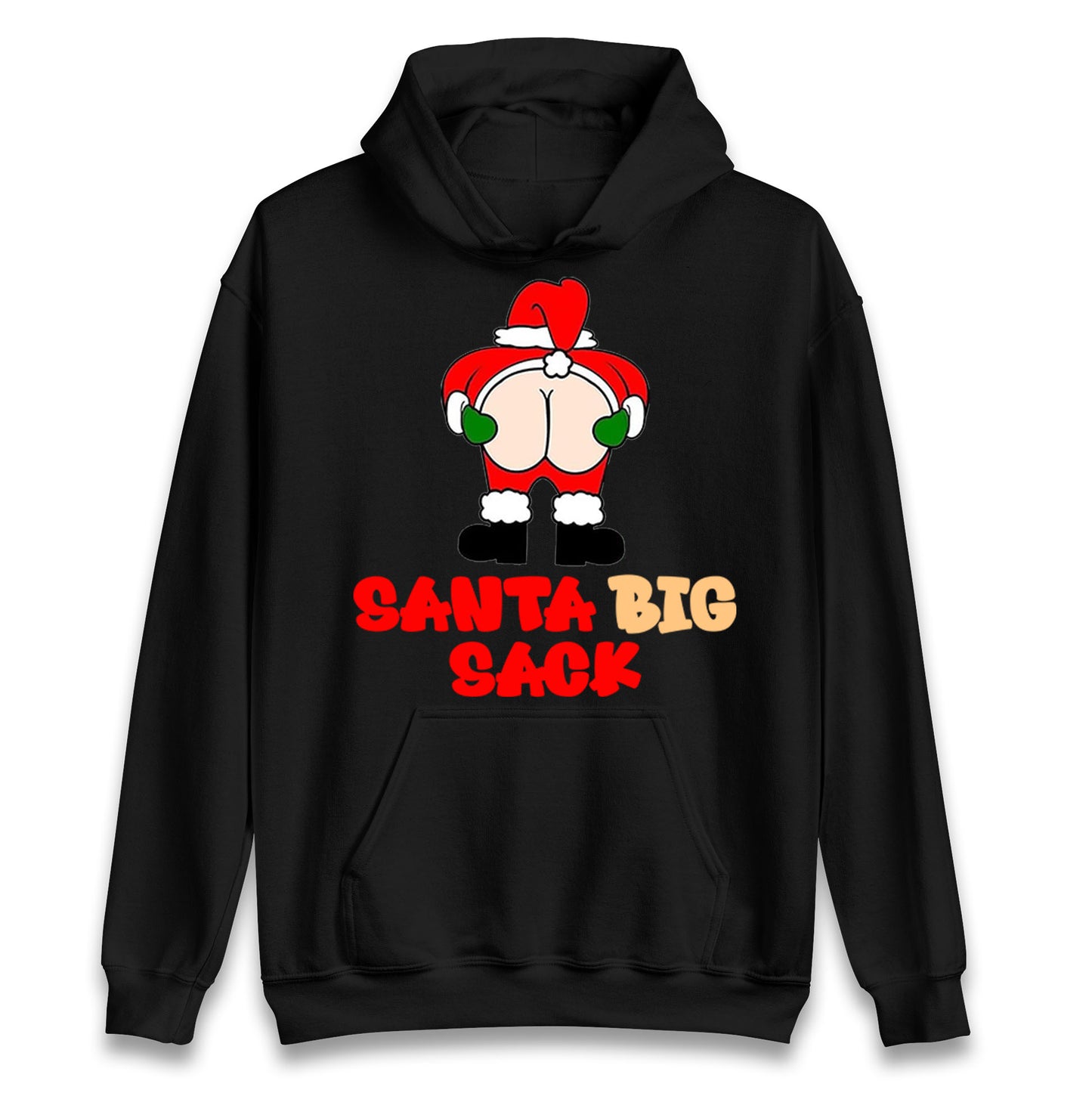 Christmas Santa Big Sack Funny Hoodie