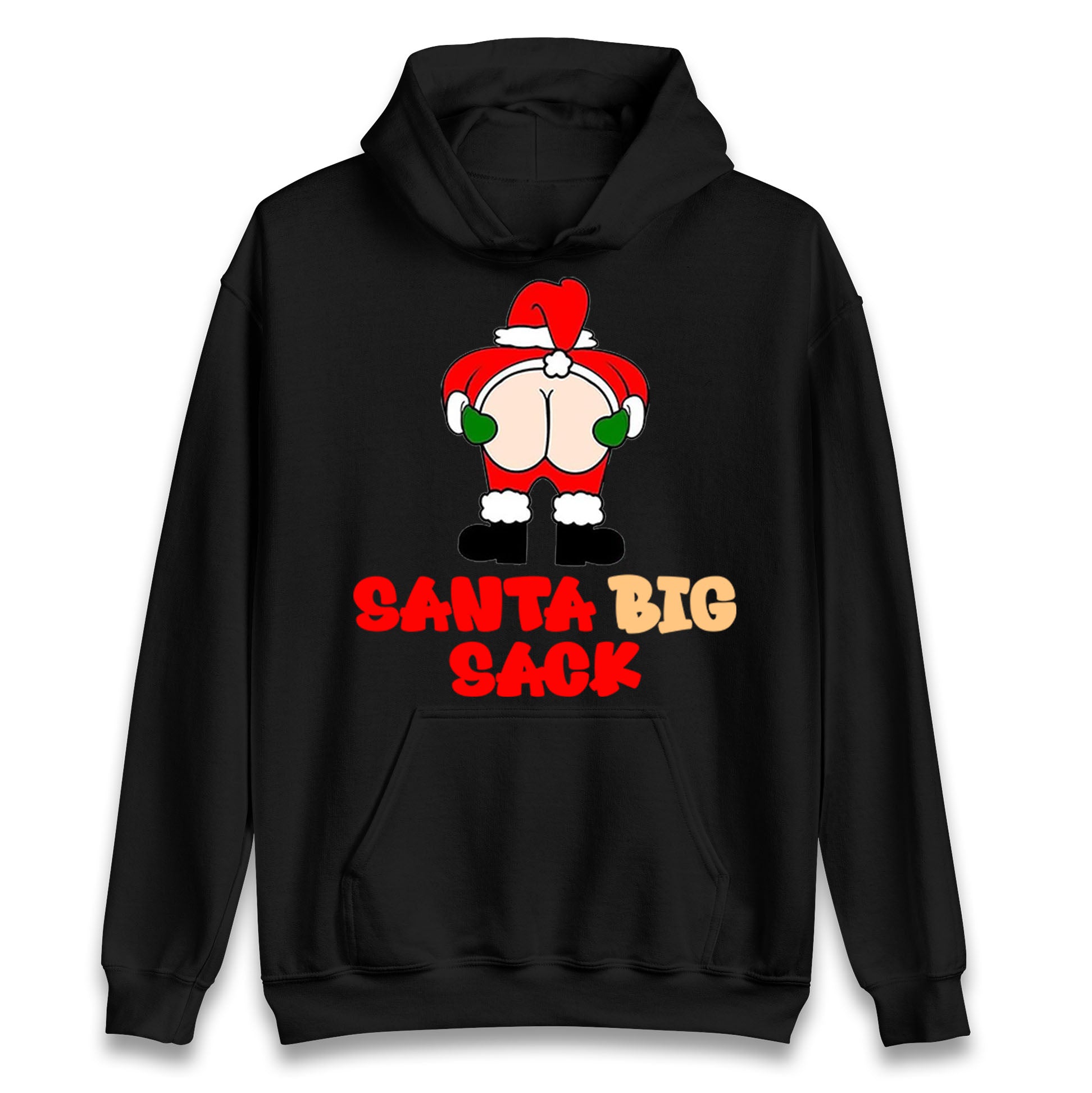 Christmas Santa Big Sack Funny Hoodie