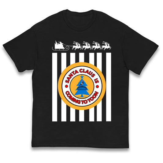 Santa claus is coming to toon christmas Kids T Shirt
