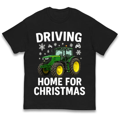 John Deere Tractor Christmas Kids T Shirt