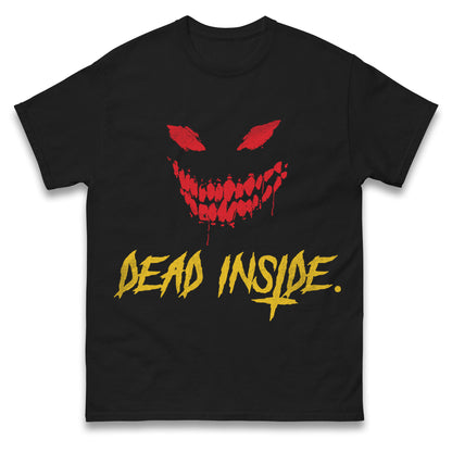 Horror Face Dead Inside Halloween t shirt