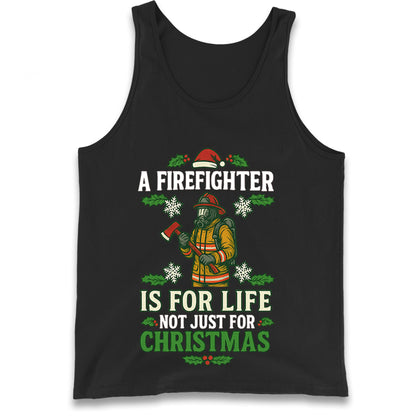Firefighter Christmas Tank Top
