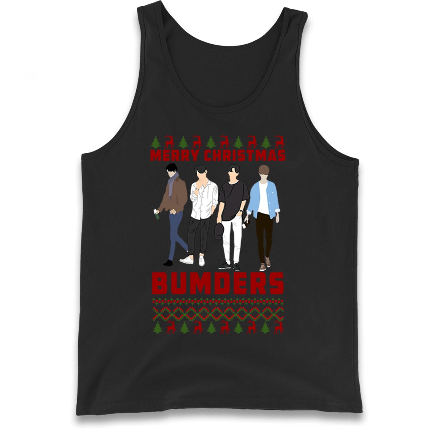 Merry Christmas Bumders The Inbetweeners Tank Top