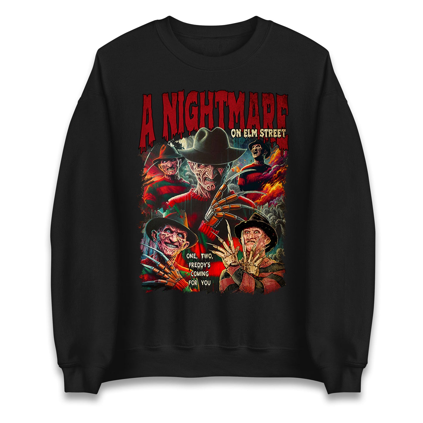 Al Nightmare on Elm Street Freddy Krueger Sweatshirt