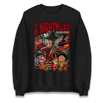 Al Nightmare on Elm Street Freddy Krueger Sweatshirt