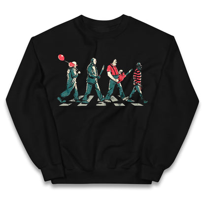Horror Characters Friends Spoof Halloween Kids Jumper