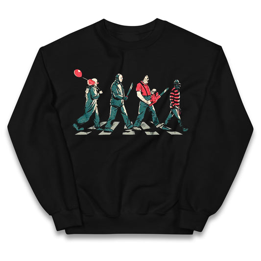 Horror Characters Friends Spoof Halloween Kids Jumper