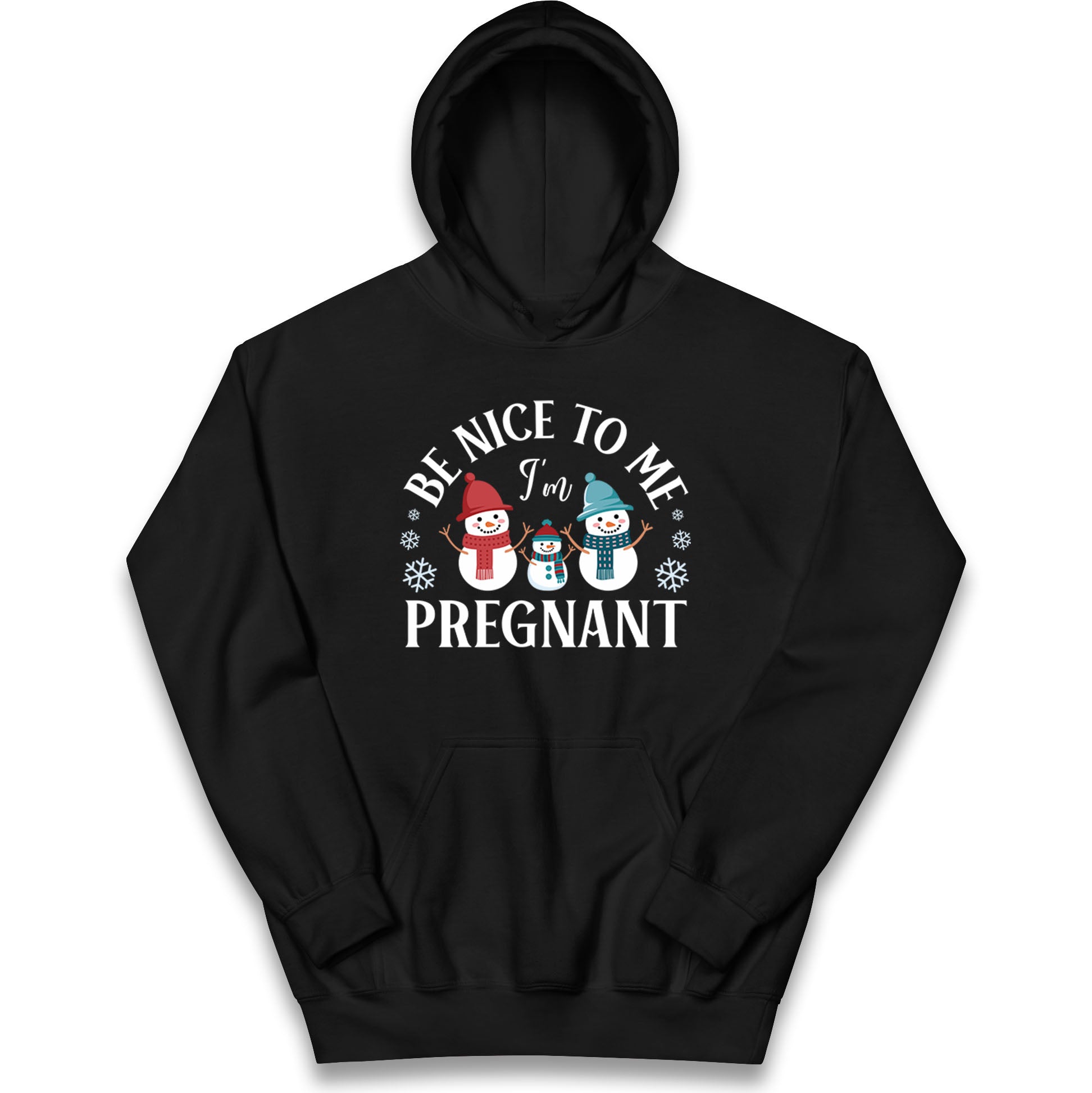 Pregnant At Christmas Kids Hoodie