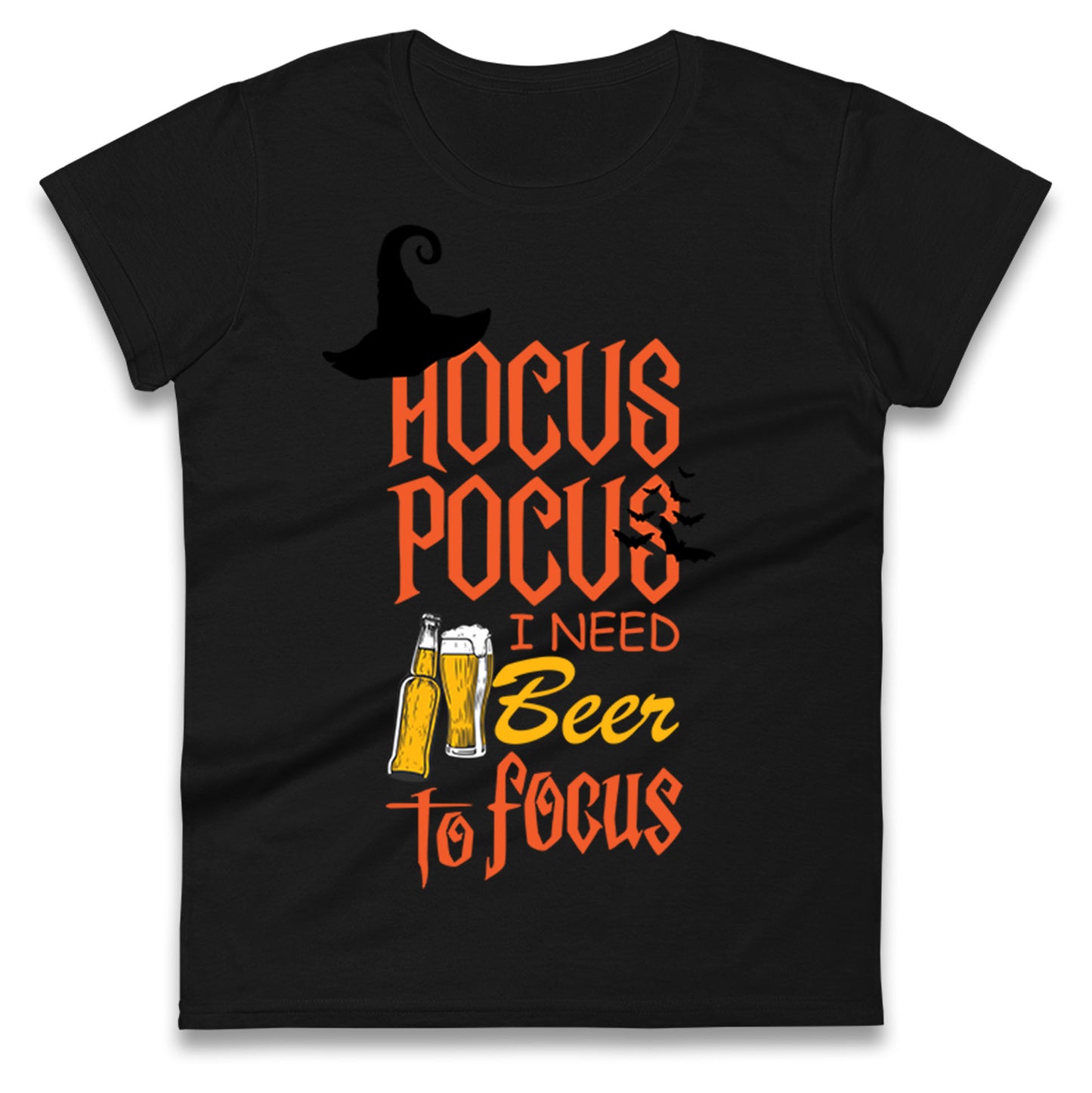 Hocus Pocus I Need Beer To Focus Halloween t shirt
