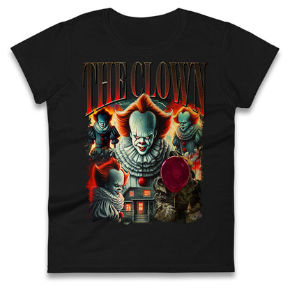 The Clown Halloween Bootleg Womens T Shirt