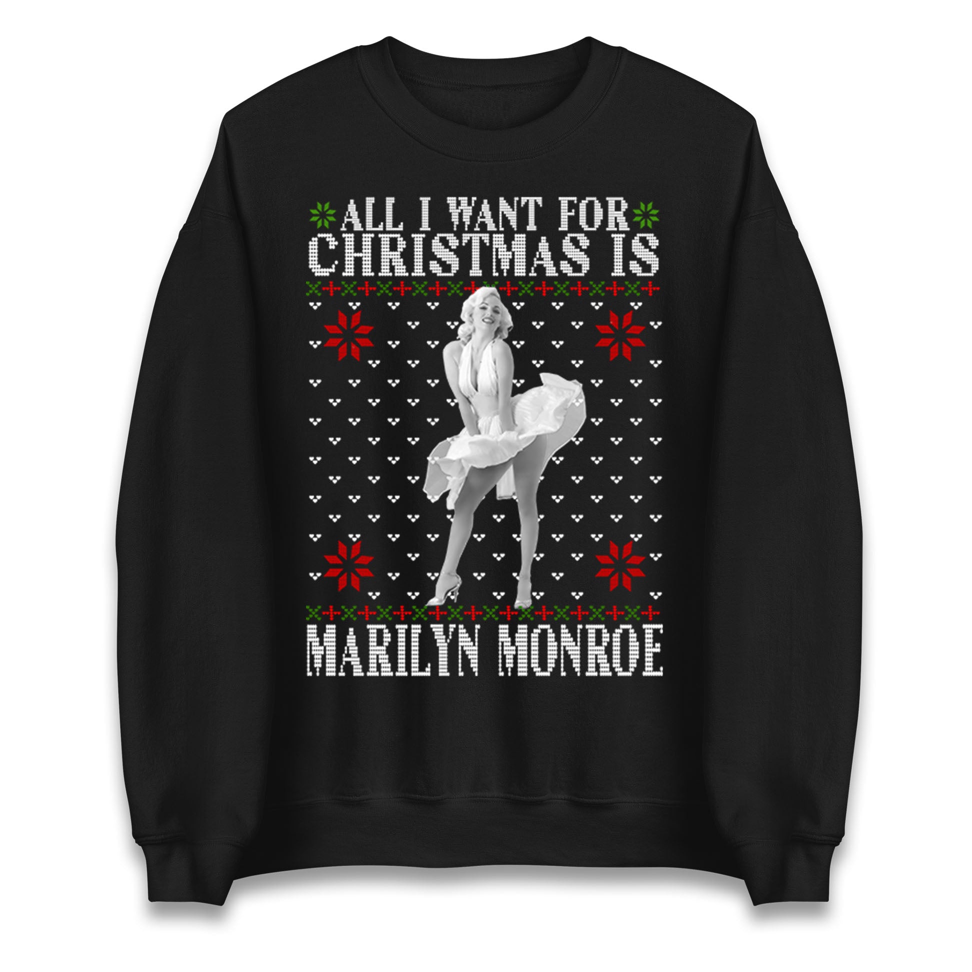 marilyn monroe christmas sweatshirt