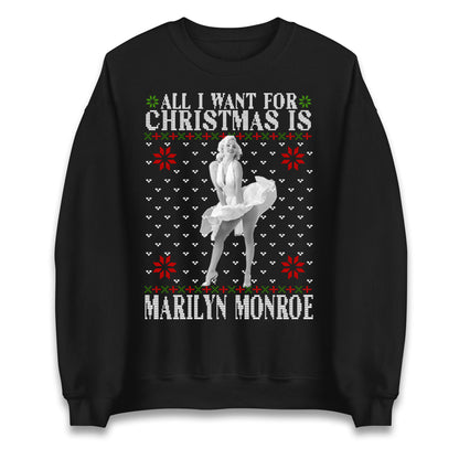 marilyn monroe christmas sweatshirt
