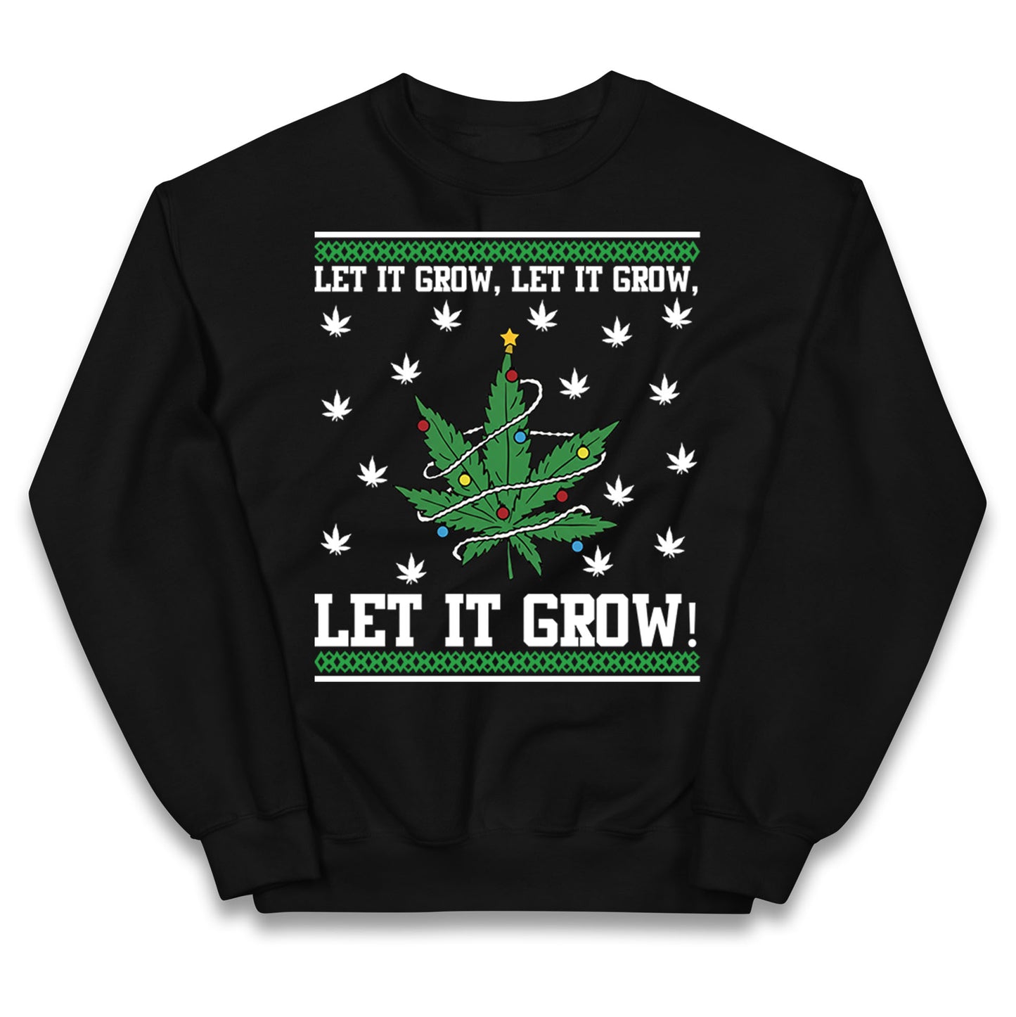 Cannabis Christmas Kids Jumper
