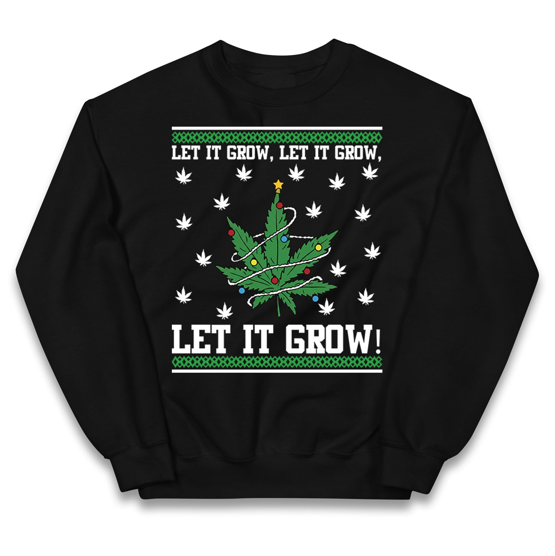 Cannabis Christmas Kids Jumper