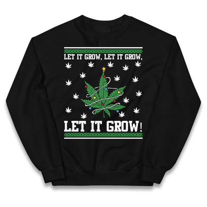 Cannabis Christmas Kids Jumper