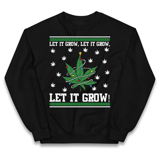 Cannabis Christmas Kids Jumper
