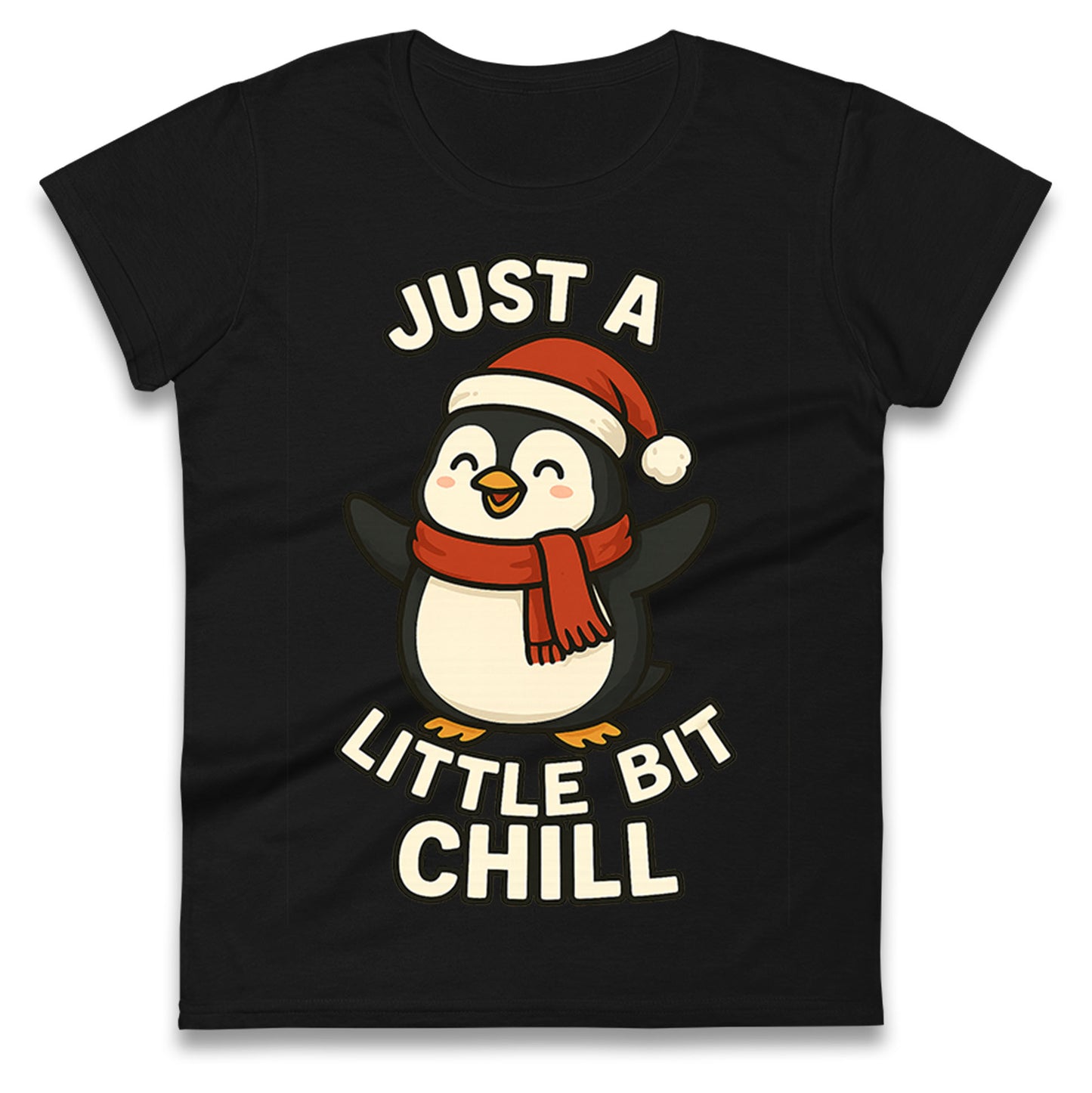 Penguin Christmas Ladies T Shirt