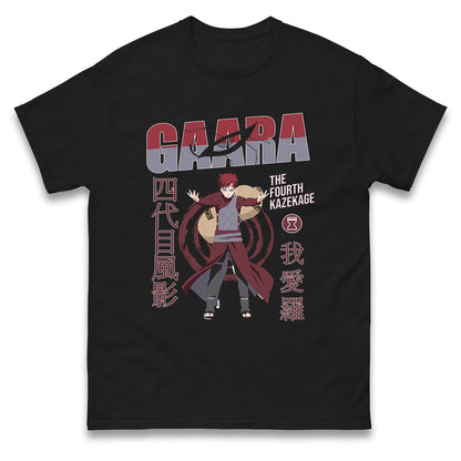naruto shippuden gaara the fourth kazekage t shirt